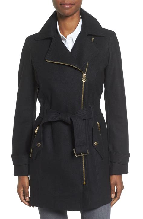 michael kors wool blend c|wool blend coat.